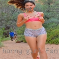 Horny girl farm